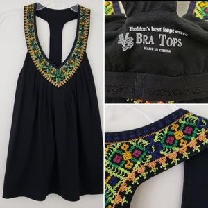 Victoria's Secret Bra Tops Embroidered Tank Medium
